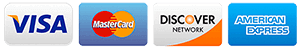 We Accept Cash, Checks, and Credit Cards